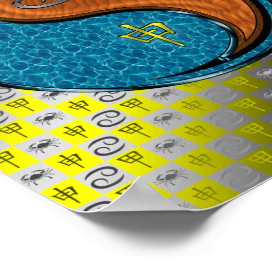 Cancer & Wood Monkey ポスター (角)