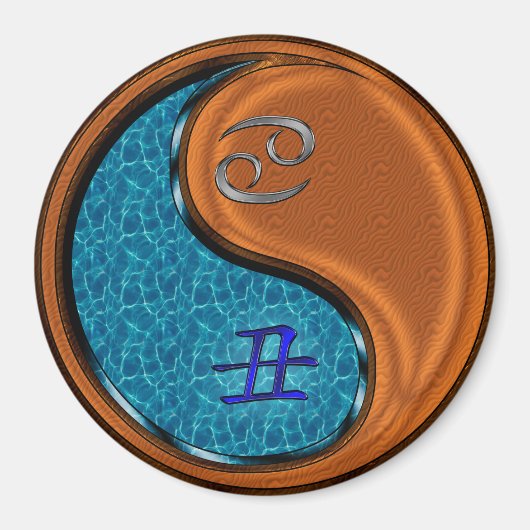 Cancer & Wood Ox マグネット (正面)