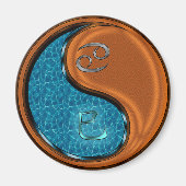 Cancer & Wood Snake マグネット (正面)