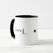 Cancer Zodiac Astrology Gift Crab Design マグカップ (正面左)