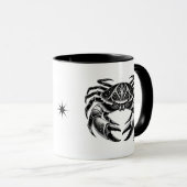 Cancer Zodiac Astrology Gift Crab Design マグカップ (正面右)