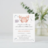Cancer Zodiac Baby Shower Invitation シーズンカード (スタンド正面)