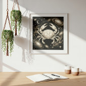 Cancer Zodiac Celestial Astrology ポスター