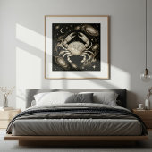 Cancer Zodiac Celestial Astrology ポスター