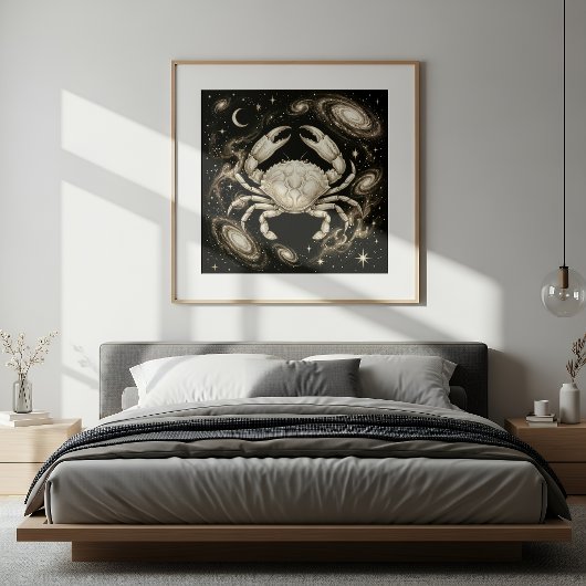 Cancer Zodiac Celestial Astrology ポスター