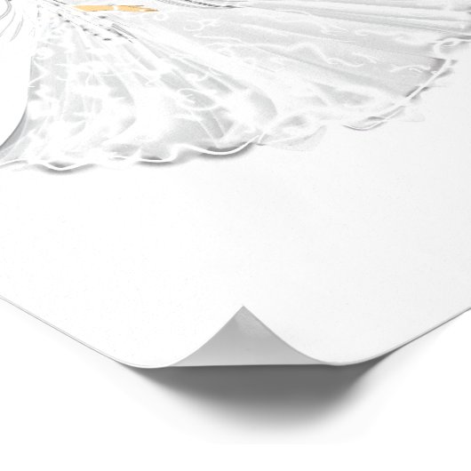 Cancer Zodiac Illustration – Hand Drawn ポスター (角)