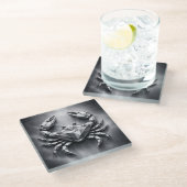 cancer zodiac sign ガラスコースター (アングル)