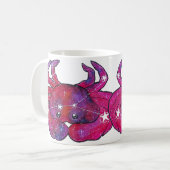 Cancer Zodiac Sign コーヒーマグカップ (正面左)