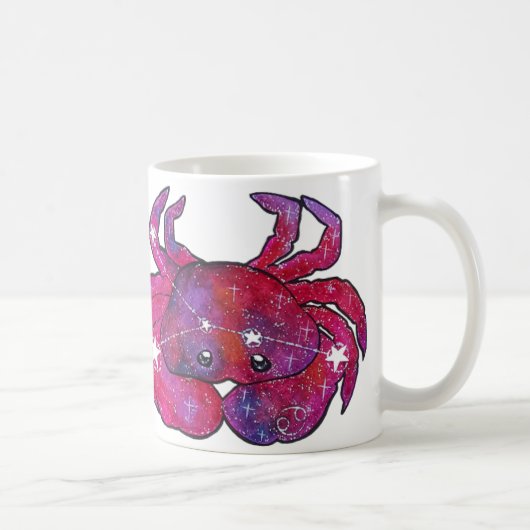 Cancer Zodiac Sign コーヒーマグカップ (右)