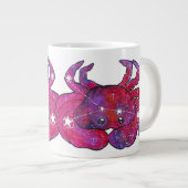 Cancer Zodiac Sign ジャンボコーヒーマグカップ (正面右)