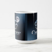 Cancer Zodiac Sign Glyph Moon Morphing Mug モーフィングマグカップ (中央)