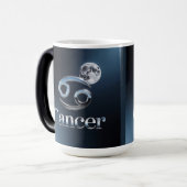 Cancer Zodiac Sign Glyph Moon Morphing Mug モーフィングマグカップ (正面左)