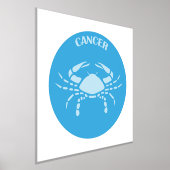 Cancer, Zodiac Sign, Horoscope, Astrology 箔ポスター (レイダウン)