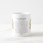 Cancer Zodiac Sign Horoscope Personalized Gift コーヒーマグカップ (中央)