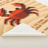 Cancer Zodiac Sign Modern 3D Astrology Design シェルパブランケット (3/4)