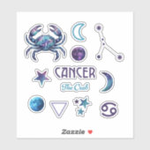 Cancer Zodiac Sticker Collection シール (シート)