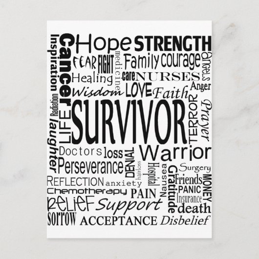 CancerWord ポストカード (正面)