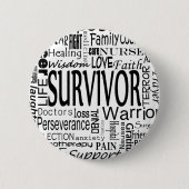 CancerWords 缶バッジ (正面)