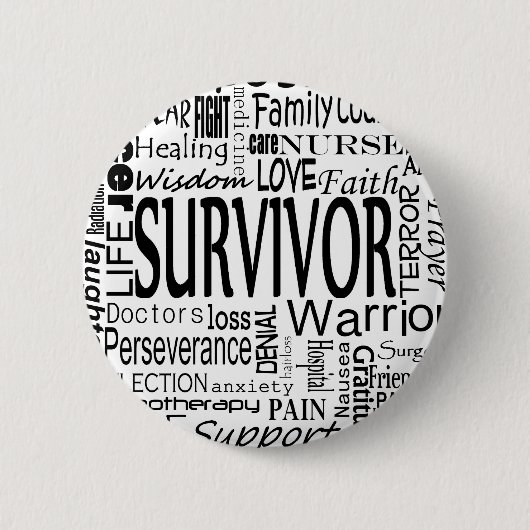 CancerWords 缶バッジ (正面)