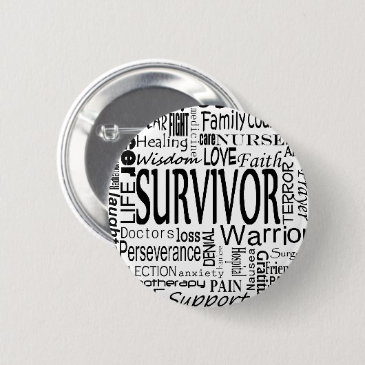 CancerWords 缶バッジ (正面&裏面)