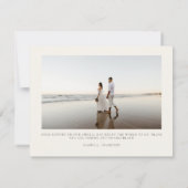 CANCUNメキシコビーチ結婚式写真サンキューカード 招待状 (裏面)