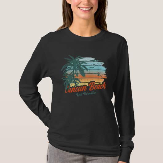 Cancun Beach Mexico Lost Paradise Tシャツ (正面)