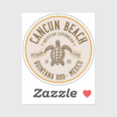 Cancun Beach Mexico | Paradise Beach シール (シート)