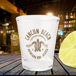 Cancun Beach Mexico | Paradise Mexican Caribbean ショットグラス