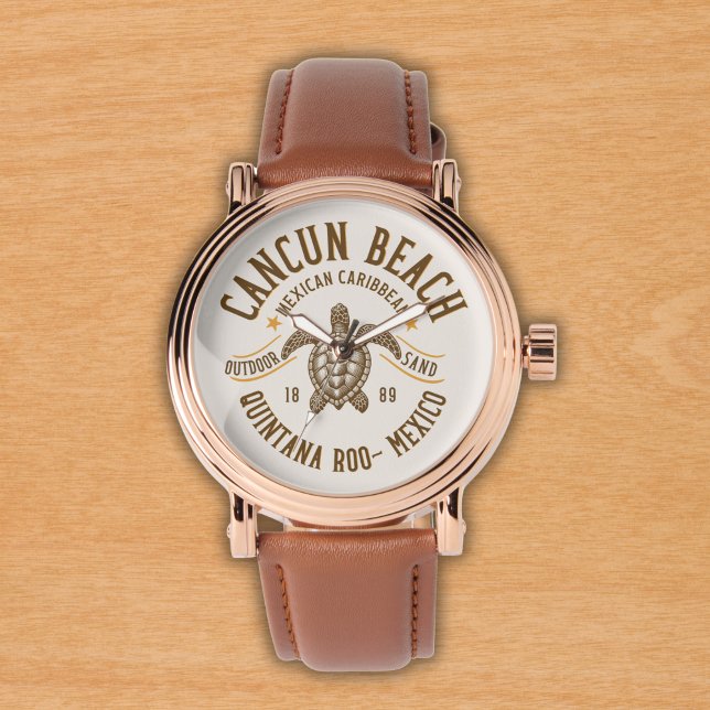 Cancun Beach Mexico | Paradise Mexican Caribbean 腕時計 (クリエイターアップロード済み)