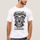 cancun caravela blanco y negro tシャツ (正面)