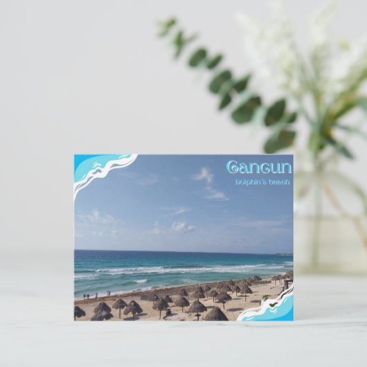 Cancun-Dolphin´s Beach ポストカード (スタンド正面)