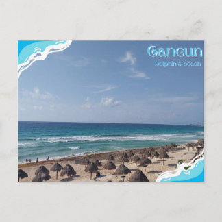 Cancun-Dolphin´s Beach ポストカード