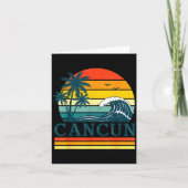Cancun Holiday Christmas Trip Vacation Matching  カード (正面)