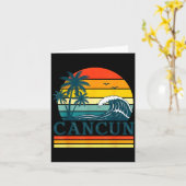 Cancun Holiday Christmas Trip Vacation Matching  カード (黄色い花)