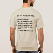 Cancun Longで聞こえるトップ5のうそ Tシャツ (裏面)