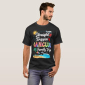 Cancun Meico Family Vacation 2025 Straightrippinri Tシャツ (正面フル)