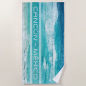 Cancún - México ビーチタオル (正面)