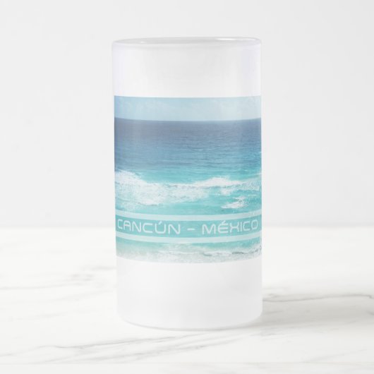 Cancún - México フロストグラスビールジョッキ (中央)