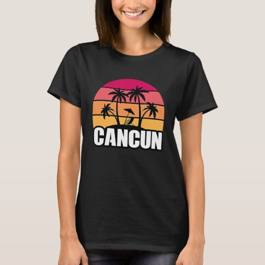 Cancun Mexico Cancun Travel Vacation Souvenir Tシャツ (正面)