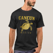 Cancun Mexico Sea Turtle Beach Scuba Diving Diver  Tシャツ (正面)