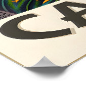 Cancun Mexico Tropical Beach Travel Poster Roger ポスター (角)