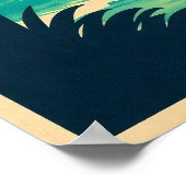 Cancun Mexico Vintage Travel Poster ポスター (角)