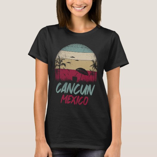 Cancun Mexico Yucatan Holiday Vacation Travel  1 Tシャツ (正面)