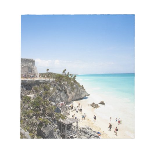 Cancun, Quintana Roo，メキシコ – 丘の遺跡 ノートパッド (正面)