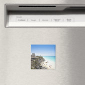 Cancun, Quintana Roo,メキシコ – 丘の遺跡 マグネット (インサイチュ (食洗機))