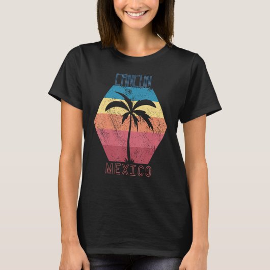 Cancun Surf Paradise Mexico Vacation Ocean Beach S Tシャツ (正面)
