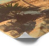 Cancun Vintage Travel Poste ポスター (角)