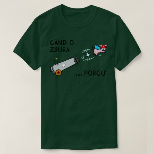 Cand o zburaポルクル tシャツ (デザイン正面)