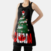 Canda Christmas Canadian Xmas Tree  エプロン (インサイチュ)