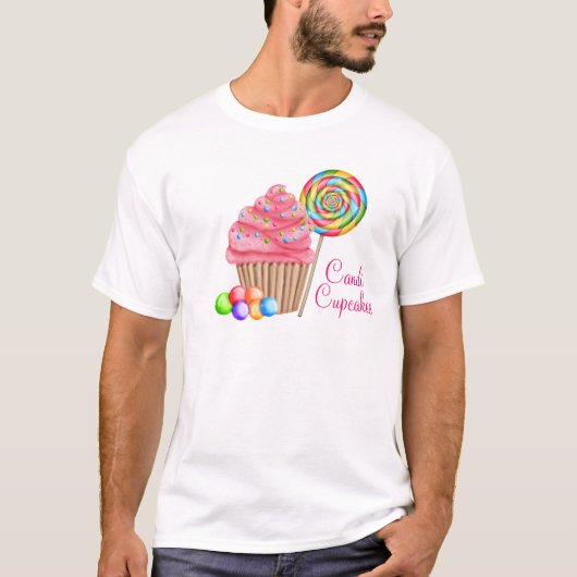 Candace- Candiのカップケーキのためのおあつらえ Tシャツ (正面)